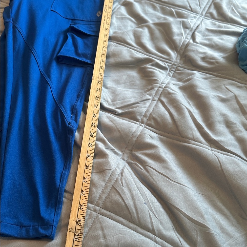 Free People Movement Cobalt blue joggers sweat pants high waist cargo pockets S - Picture 12 of 12